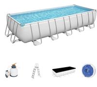PISCINA BESTWAY FUORITERRA 640X274X132H RETTANGOLARE FULL OPTIONAL POMPA SCALA