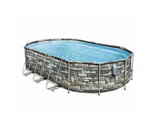 PISCINA C/TELAIO BESTWAY OVALE COM.610X366X122H 5611R