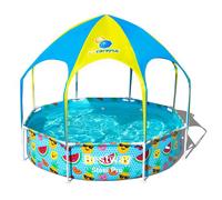 Bestway Piscina bambini con telaio copertura doccetta Steel Pro 244x51 cm 56432