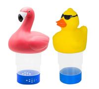 Piscina cloro galleggiante, distributore di tavolette di cloro a forma di/fenicottero, sostanza chimica per la pulizia della piscina, porta tablet carina per vasca idromassaggio, spa, spa