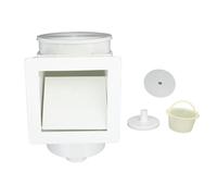 Piscina con bocche Larga Bocchetta a Parete montata efficiente Pulizia Filettatura Interna da 1,5 Pollici 9,5 Litri Materiale in PVC Durevole per Piscine di Nuoto in Cemento e