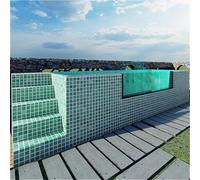 Piscina con contenitore di facile installazione, completamente prefabbricata, in materiale interrato, per piccoli cortili e spazi urbani, divertimento istantaneo in acqua ovunque