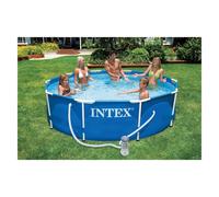 PISCINA CON TELAIO 'LINEA FRAME' cm 305 x 76 - 4485lt pompa 1250 l/h