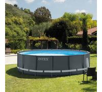 Intex 26340NP Piscina con bordi Piscina rotonda 19156 L Blu, Grigio