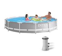 Piscina da giardino con struttura 366 x 76 cm set 8 in 1 Intex 26712