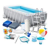 Piscina da giardino con struttura 400 x 200 x 100 cm 17 in 1 INTEX 26788