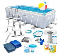 Piscina da giardino con telaio 400 x 200 x 100 cm set 18 in 1 INTEX 26780