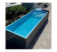 Piscina d'acciaio del contenitore di stile industriale, 20ft & 40ft ha prefabbricato lo stagno per uso all'aperto