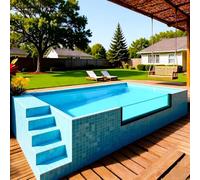 Piscina d'acciaio prefabbricata della piscina 3 m/20ft del contenitore | Il trattamento superficiale avanzato previene l'ossidazione garantendo un'integrità strutturale duratura in tutte le