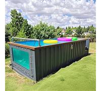 Piscina di lusso per esterni, portatile, con struttura in acciaio, ideale per resort, case ed eventi all'aperto