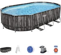 Bestway 5611R piscina fuori terra Piscina con bordi Piscina ovale 20241 L Legno