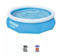 PISCINA FUORI TERRA AUTOPORTANTE ROTONDA BESTWAY "FAST SET" CON POMPA E FILTR...