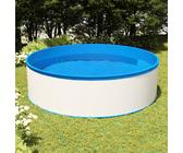 Piscina Fuori Terra con Skimmer e Pompa Sospesi 350x90cm Bianca