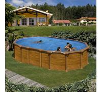 Piscina fuori terra GRE acciaio Ovale 610x375x1,32 AMAZONIA PROV6188WO