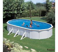 Piscina Fuori Terra Ovale Gre Fidji 730 - 7,30 X 3,75 H.1,20 M