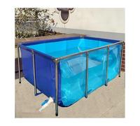 Piscina fuori terra, Pannello di visualizzazione flessibile for rivestimento for laghetto con struttura in acciaio for acquario da interni, pesci rossi Koi(150x100x61cm)