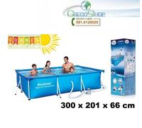 Piscina fuori terra rettangolare 300x201x66 BestWay - STEEL FRAME 300
