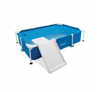 PISCINA FUORI TERRA RETTANGOLARE PER CANI 48404NP CON POMPA FILTRO 1136 L/H BLU