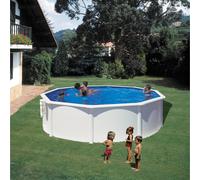 Piscina fuori terra rigida in acciaio bianco Gre Ø 350 x H 120 cm Bianco