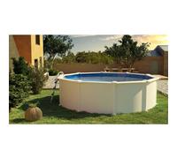 Piscina fuori terra rigida in pvc/acciaio Gre Ø 350x120 cm Bianco