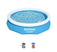 PISCINA FUORI TERRA TONDA GONFIABILE FAST SET 305X66CM CON POMPA FILTRO CARTUCCI