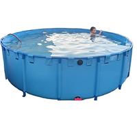 Piscina fuori terra ultra grande, 10 x 1 m, per bambini e adulti, struttura in plastica rigida resistente, valvola di scarico facile, ideale per il divertimento in cortile e il relax in patio per
