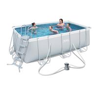 Piscina fuoriterra rettangolare Power Steel Bestway 412x201x122cm pompa scaletta