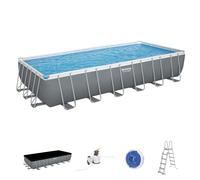 Piscina fuoriterra rettangolare 732x366x132cm con pompa a sabbia Bestway 56475