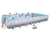 PISCINA FUORITERRA RETTANGOLARE CON TELAIO CM. 956x488x132 Art.56623 PISCINE