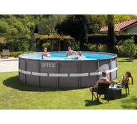 PISCINA FUORITERRA TONDA ULTRAFRAME INTEX CM. 549X132H POMPA A SABBIA XTR