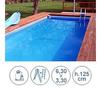 Piscina fuoriterra tubolari LAGUNA BASIC SENIOR 6,3x3,3 m - h.125 cm