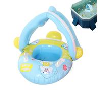 Piscina galleggiante per neonati,Boa da piscina per neonati con baldacchino | Anello d'acqua gonfiabile con sedile integrato per esterni estivi vacanze