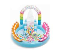 PISCINA GIOCO GONFIABILE PLAY INTEX PISCINE PER BIMBI CANDY FUN CM. 170x168x122H