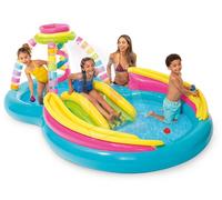 PISCINA GIOCO GONFIABILE PLAY INTEX PISCINE PER BIMBI RAINBOW CM. 295x191x109H