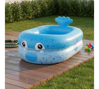 Piscina Gonfiabile a Forma di Pesce Palla Multiuso Piscinetta per Casa,