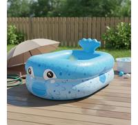 Piscina Gonfiabile a Forma di Pesce Palla Multiuso Piscinetta per Casa,