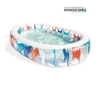 Piscina gonfiabile bambini giardino fuoriterra rettangolare piscine per esterno
