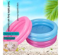 Piscina gonfiabile circolare per famiglie e bambini, piscina e piscina da spiaggia, che permettono ai tuoi figli di godere della gioia dell'estate rosa,blu,Colore migliorato,60cm rosa + pompa,90cm blu