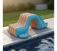 Piscina Gonfiabile con Scivolo Multifunzionale per Giardino, Casa, Neonati