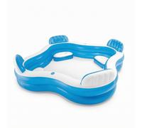 Piscina Gonfiabile con Sedili da Esterno per Giardino, Bambini, Adulti