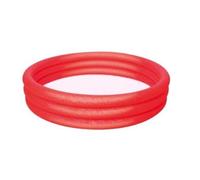 Piscina gonfiabile da giardino per bambini rossa 183x33cm Bestway con patch di riparazione - Rosso