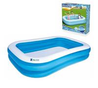 Bestway 54006 - Piscina Family Rettangolare a 2 Anelli, 262 x 175 x 51 cm, Azzurro