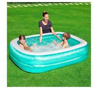 PISCINA GONFIABILE FUORITERRA 2 ANELLI RETTANGOLARE 201 X 150 X 51 CM GIARDINO