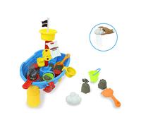 Jamara 460570 Pirate Jack Water Play Table 21 Pieces Promoting Motor Skills, Sti