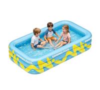Piscina Gonfiabile Per Bambini 210 Centimetri X 145 Centimetri X 56 | Piscina Per Bambini Ideale per , Spazi Esterni, Patio, Giardino, Cortile, Prato, e Feste