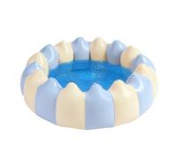 Piscina gonfiabile per bambini, 47 x 47 x 11,8 pollici, centro giochi d'acqua a strisce, bacino gonfiabile, imbottitura imbottita per esterni | Fontana rinfrescante per neonati per rilassarsi