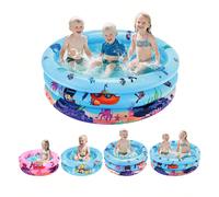 Piscina gonfiabile per bambini, adatta per bambini piccoli, giocattolo a spruzzo d'acqua per bambini, fontana per intrattenimento familiare in giardino, giocattolo per giocare all'acqua all'aperto, pe