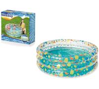 Piscina gonfiabile per bambini Bestway 155 × 53 cm - a tre anelli, motivo frutta