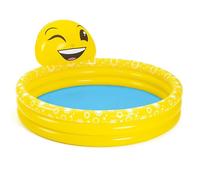 Piscina gonfiabile per bambini fuoriterra con faccina emoji smile da giardino ma