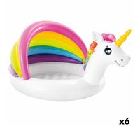 Piscina Gonfiabile per Bambini Intex Unicorno Tenda 45 L 102 x 69 x 127 cm [6